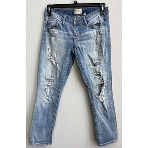 BKE Stella Womens Jeans  Low Rise Distressed Destroyed Straight Leg‎ 26x26